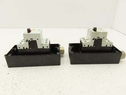 Eaton XTPB1P6BC1 Manual Motor Starter Enclosure 1.6A 600V Lot of 2