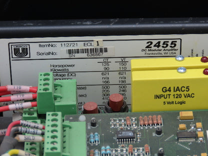 Unico 2455 DC Modular Amplifier Drive 150HP 3Ph 500V 112721 ECL1