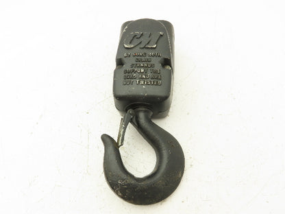 CM Lodestar 2 Ton Lower Hook Block Assembly Double Chain Black 627-860