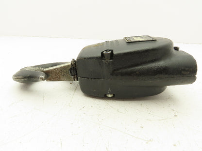 CM Lodestar 2 Ton V2 Lower Hook Block Assembly Double Reeved Chain Black