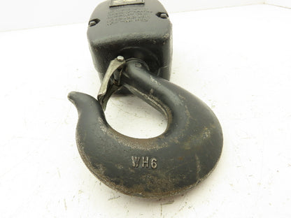 CM Lodestar 2 Ton V2 Lower Hook Block Assembly Double Reeved Chain Black