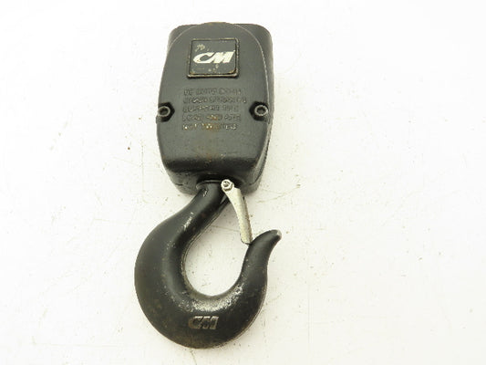 CM Lodestar 2 Ton V2 Lower Hook Block Assembly Double Reeved Chain Black