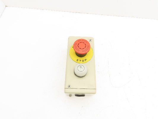 Fuji Banner AHX922A Push Button Enclosure E-Stop 2-Color Touch Sensor