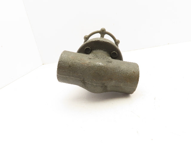 Bonney Forge HL 11 Manual Gate Valve 1" Socket Weld Class 800 A105N Steel