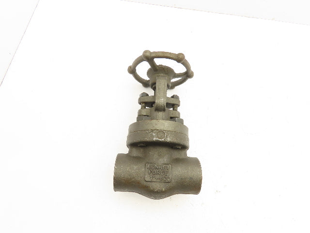 Bonney Forge HL 11 Manual Gate Valve 1" Socket Weld Class 800 A105N Steel