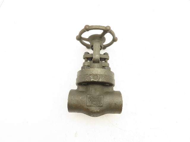 Bonney Forge HL 11 Manual Gate Valve 1" Socket Weld Class 800 A105N Steel