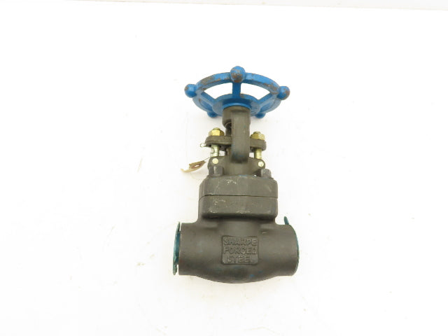 Sharpe Manual Gate Valve 1" NPT Threaded Class 800 A105 Forged Steel