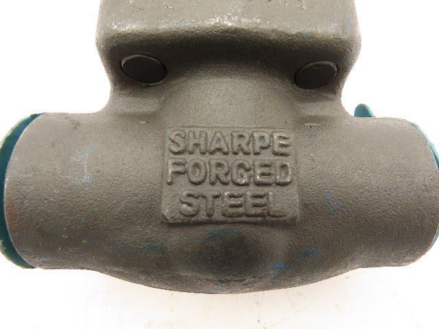 Sharpe Manual Gate Valve 1" NPT Threaded Class 800 A105 Forged Steel