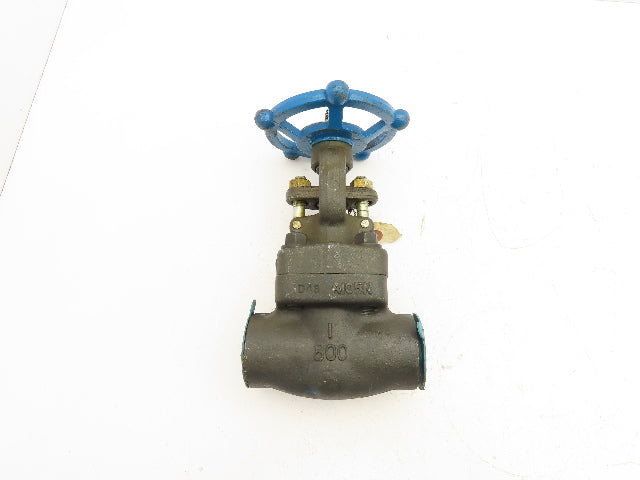 Sharpe Manual Gate Valve 1" NPT Threaded Class 800 A105 Forged Steel