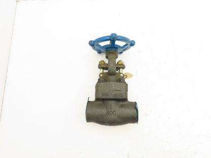 Sharpe Manual Gate Valve 1" NPT Threaded Class 800 A105 Forged Steel
