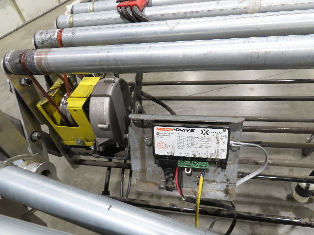ConveyX 30"x 17'-30' Expandable Powered Roller Flex Conveyor Portable 115V