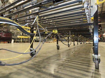 ConveyX 30"x 17'-30' Expandable Powered Roller Flex Conveyor Portable 115V