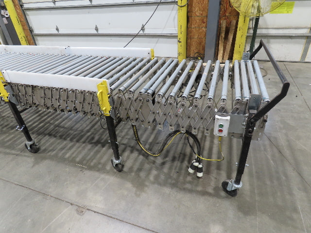 ConveyX 30"x 17'-30' Expandable Powered Roller Flex Conveyor Portable 115V