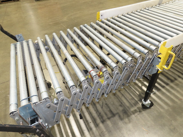 ConveyX 30"x 17'-30' Expandable Powered Roller Flex Conveyor Portable 115V