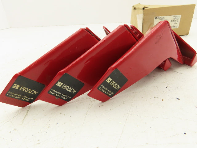 Brady 65669 Ball Valve Lockout 1-1/4" - 3" Quarter Turn Safety Device Lot of 3