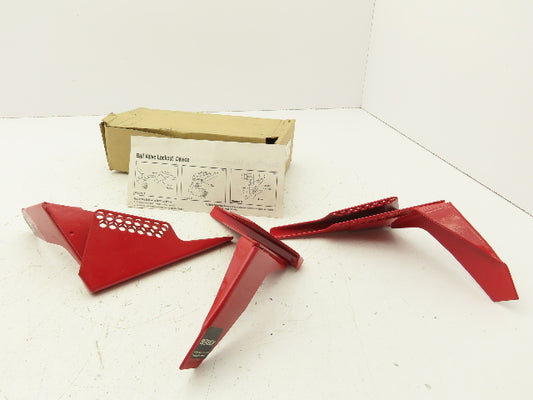 Brady 65669 Ball Valve Lockout 1-1/4" - 3" Quarter Turn Safety Device Lot of 3