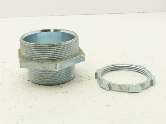 Thomas & Betts Liquid Tight Straight Connector 3" Trade Size Steel Missing Parts