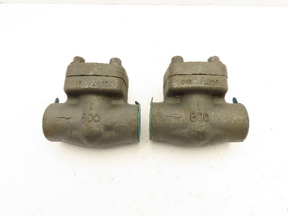 Sharpe 24834 Piston Check Valve Class 800 Steel 1" FNPT Threaded  Lot of 2