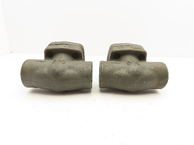 Sharpe 24834 Piston Check Valve Class 800 Steel 1" FNPT Threaded  Lot of 2