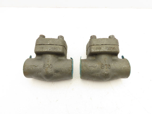 Sharpe 24834 Piston Check Valve Class 800 Steel 1" FNPT Threaded  Lot of 2