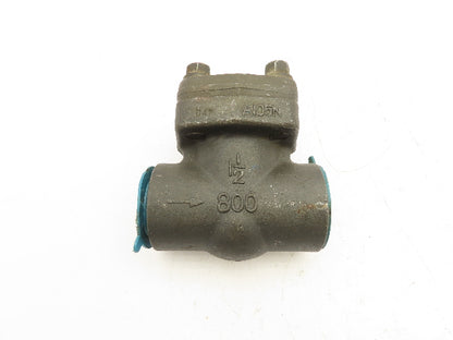 Sharpe 24834 Swing Check Valve Class 800 Steel 1-1/2" FNPT Threaded