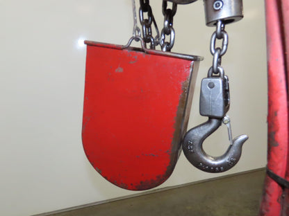 Chicago Pneumatic 1/4 Ton 500Lb Power Vane Air Chain Hoist 10' 3" Lift Pendant