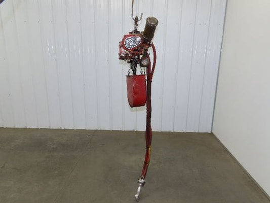 Chicago Pneumatic 1/4 Ton 500Lb Power Vane Air Chain Hoist 10' 3" Lift Pendant