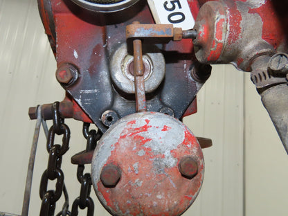Chicago Pneumatic 1/4 Ton 500Lb Power Vane Air Chain Hoist 11' 2" Lift Pendant