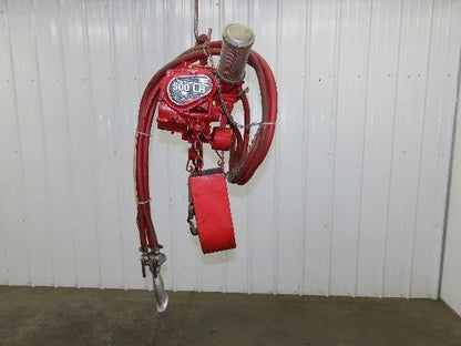 Chicago Pneumatic 1/4 Ton 500Lb Power Vane Air Chain Hoist 10' 2" Lift Pendant