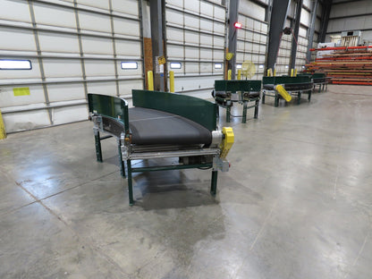 Transnorm TS1500/140 45° RH Curve 32" Belt Conveyor 300 FPM Belt Drive 460V 3PH
