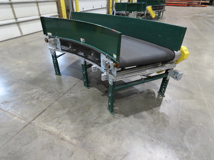 Transnorm TS1500/140 45° RH Curve 32" Belt Conveyor 300 FPM Belt Drive 460V 3PH