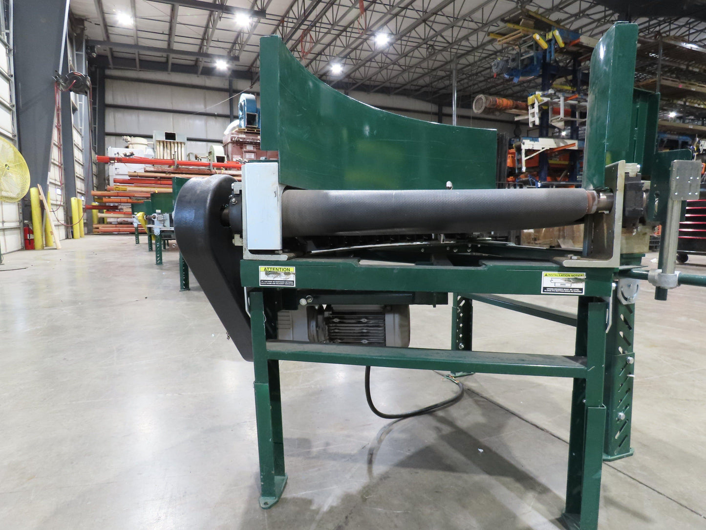 Transnorm TS1500/100 60° LH Curve 24" Belt Conveyor 210 FPM Belt Drive 460V 3PH