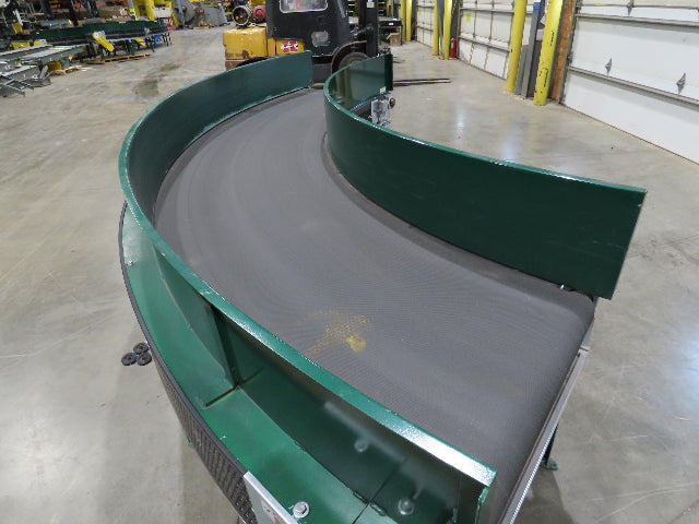 Transnorm TS1500/140 90° RH Curve 32" Belt Conveyor 420 FPM Belt Drive 460V 3PH