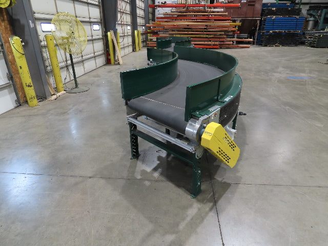 Transnorm TS1500/140 90° RH Curve 32" Belt Conveyor 420 FPM Belt Drive 460V 3PH