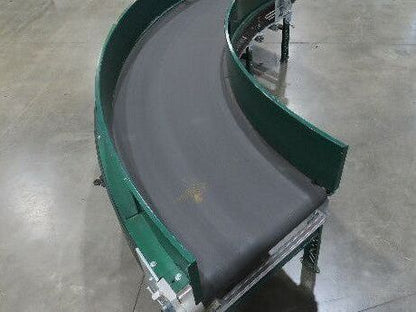 Transnorm TS1500/140 90° RH Curve 32" Belt Conveyor 420 FPM Belt Drive 460V 3PH