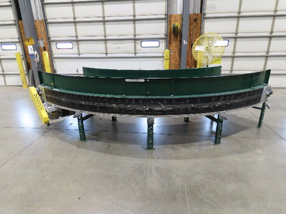 Transnorm TS1500/140 90° RH Curve 32" Belt Conveyor 420 FPM Belt Drive 460V 3PH