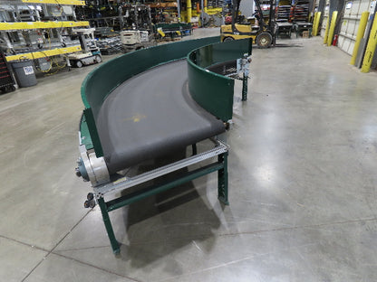 Transnorm TS1500/140 90° RH Curve 32" Belt Conveyor 420 FPM Belt Drive 460V 3PH