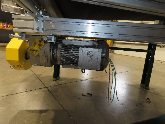 Transnorm TS1500/140 90° RH Curve 32" Belt Conveyor 420 FPM Belt Drive 460V 3PH