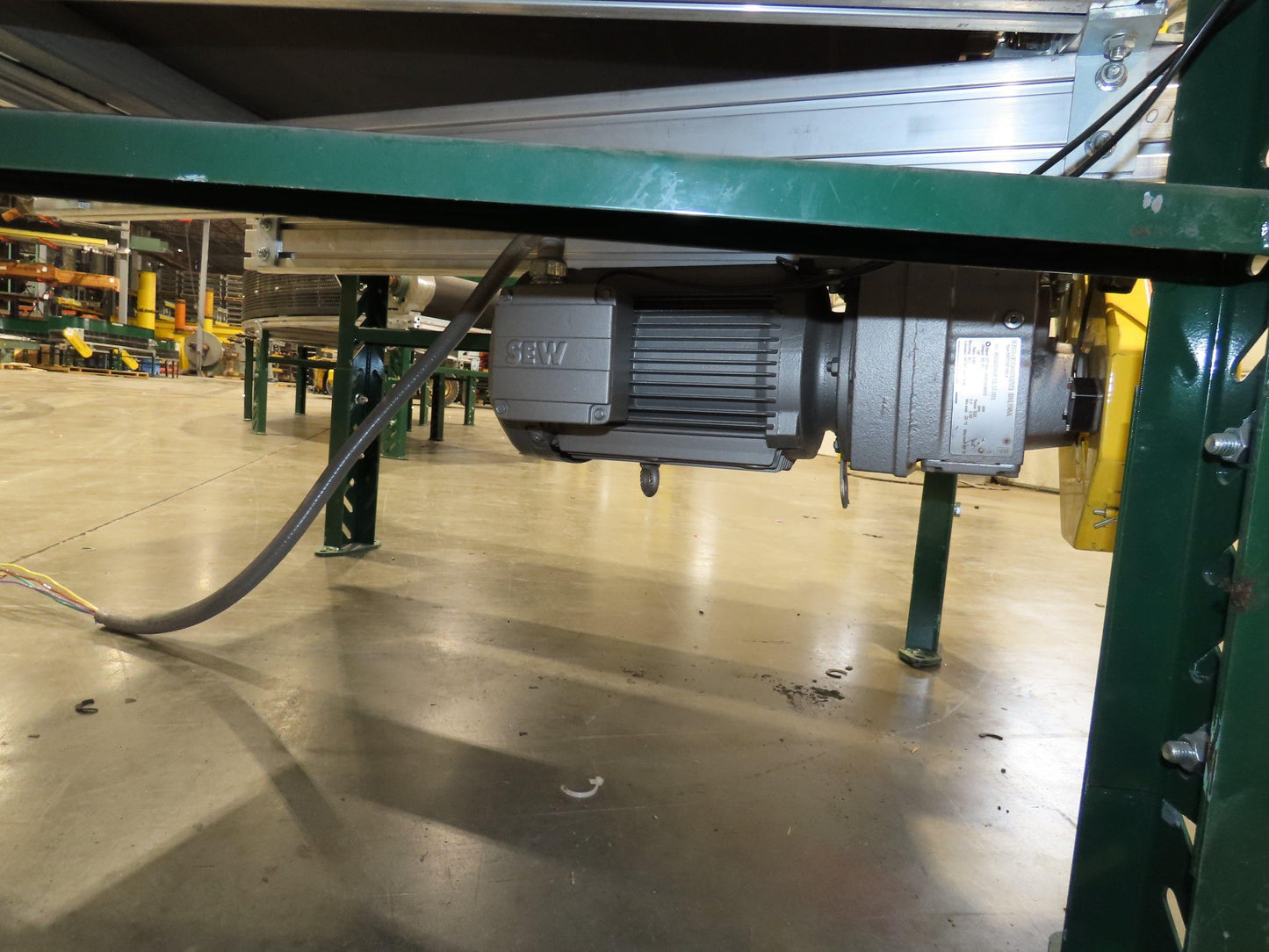 Transnorm TS1500/140 90° RH Curve 32" Belt Conveyor 420 FPM Belt Drive 460V 3PH