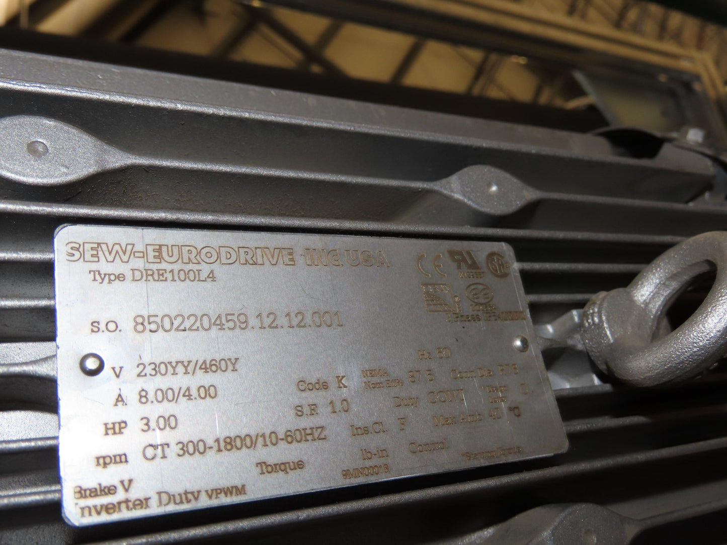 Transnorm TS1500/140 90° RH Curve 32" Belt Conveyor 420 FPM Belt Drive 460V 3PH