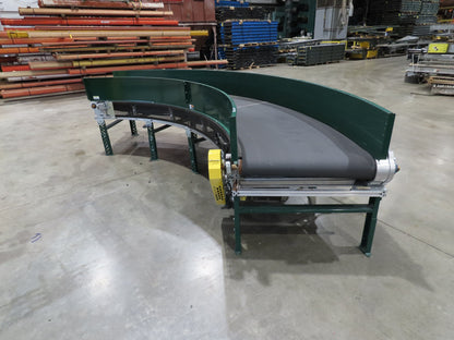 Transnorm TS1500/140 90° RH Curve 32" Belt Conveyor 420 FPM Belt Drive 460V 3PH