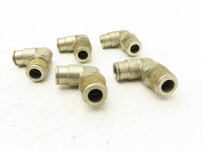 Norgren 124470748 Pneufit Swivel Male Elbow 1/2" OD Tube 1/2" MNPT Lot of 5