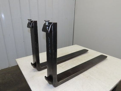 Kenhar K2100U 4x36" Class 2 Steel Forklift Forks Tines 16" Carriage 1-Pair