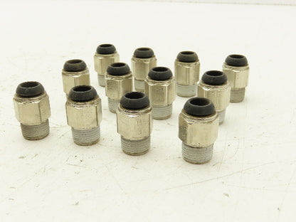 Parker W68PLP-10M-6R Prestolok Push To Connect 10mm x 3/8" BSPT Lot of 12