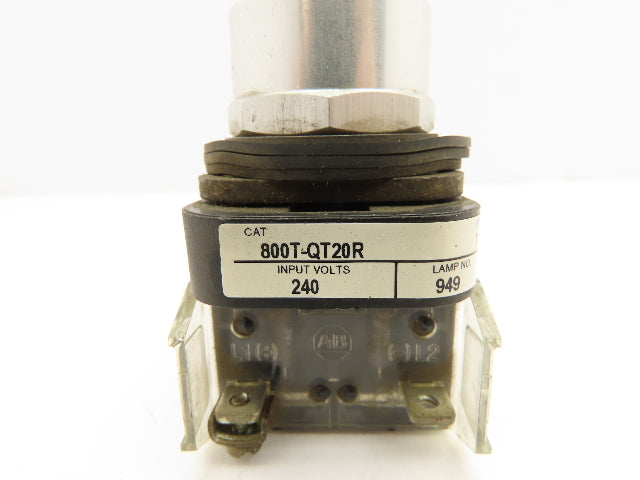 Allen Bradley 800T-QT20R Red Illuminated Pushbutton 30mm