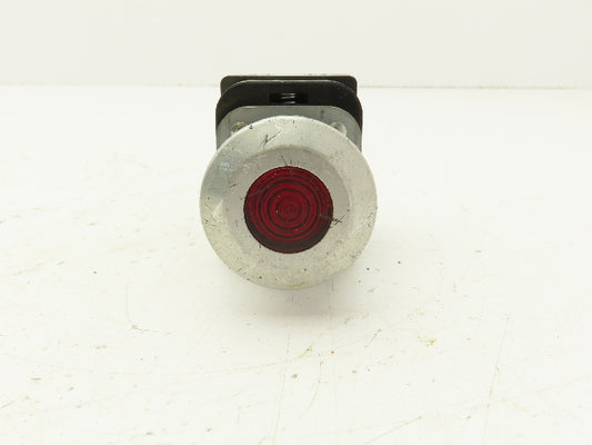 Allen Bradley 800T-FXQH2R Red Illuminated Push/Pull Button 30mm