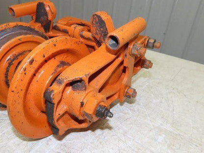 Cleveland Tramrail Underhung Bridge Crane End Truck ES Idler Head WA 5" Wheels