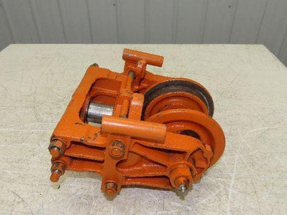 Cleveland Tramrail Underhung Bridge Crane End Truck ES Idler Head WA 5" Wheels