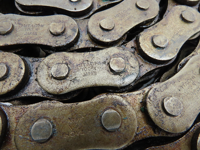 Hitachi 100N 2-Strand Double Roller Chain 1.25" Pitch 8' 4"L