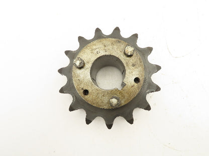 Double Roller Chain Sprocket 15-Tooth 1.25" Pitch 2" Bore